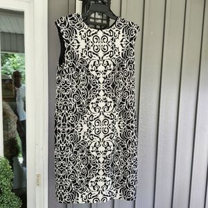 R&K Women’s Dress Black White Size 14W